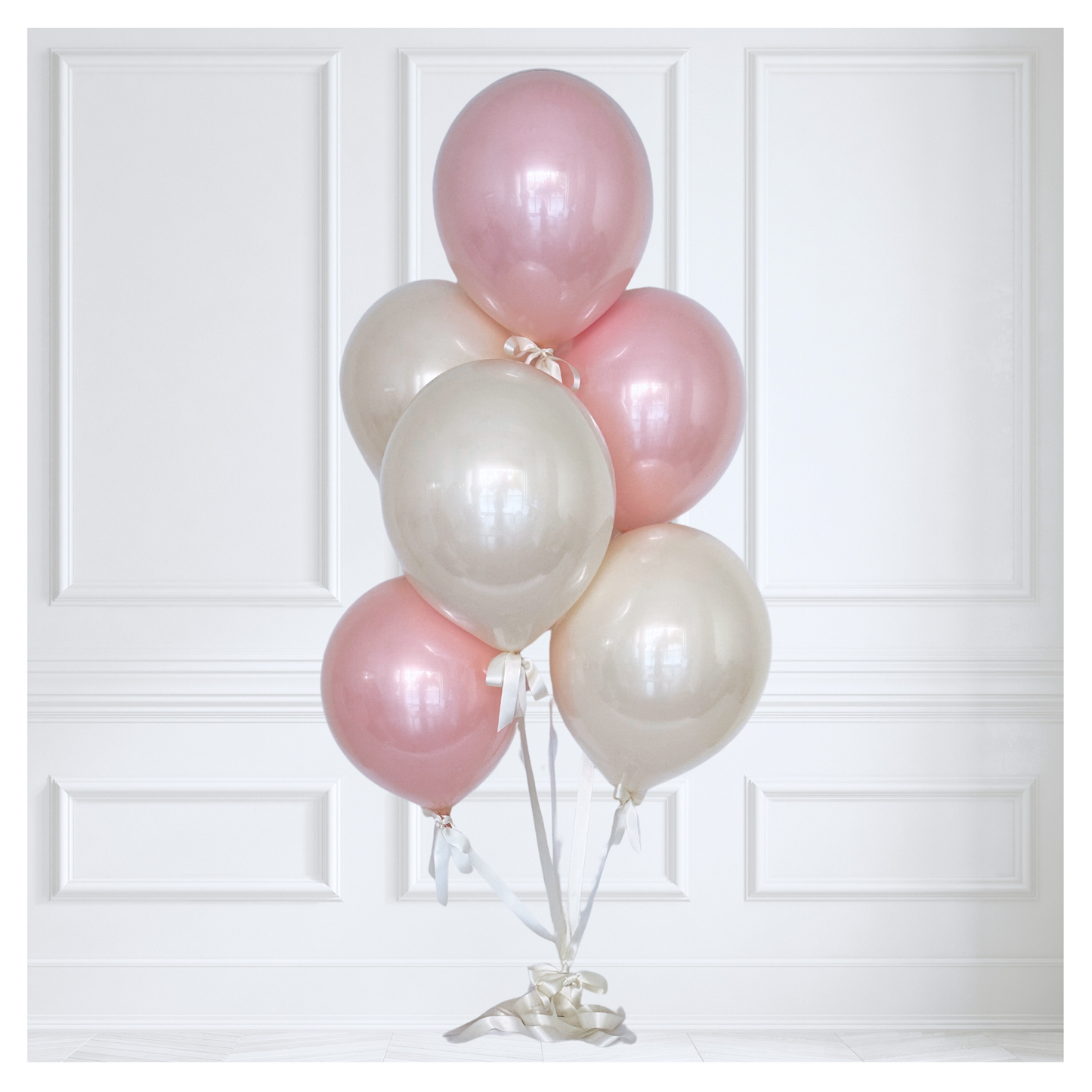 Signature Glass Balloon Bouquet - Peony Lace