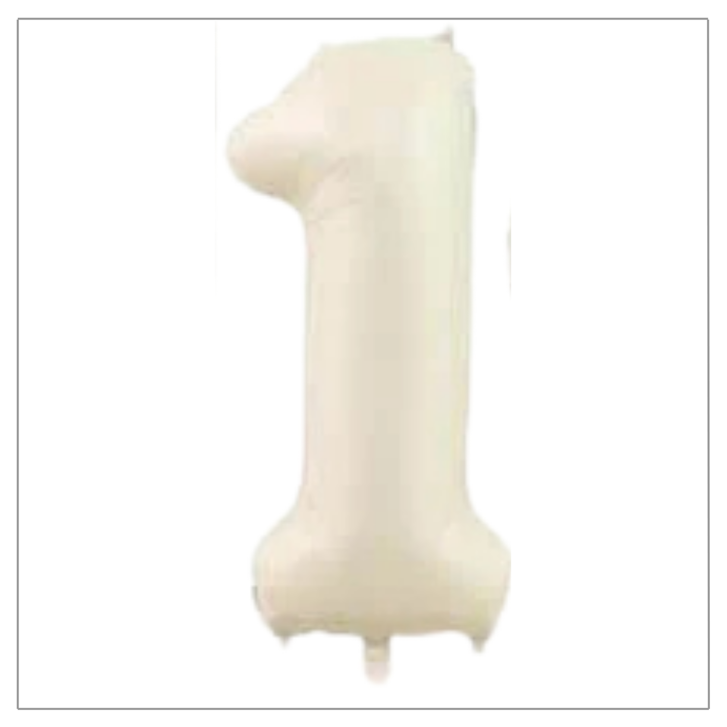 Latte Cream Number Balloons 34"