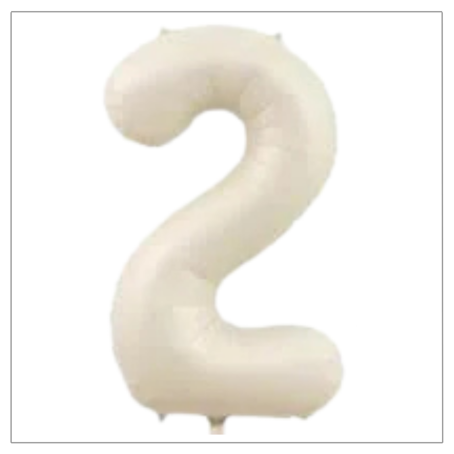 Latte Cream Number Balloons 34"