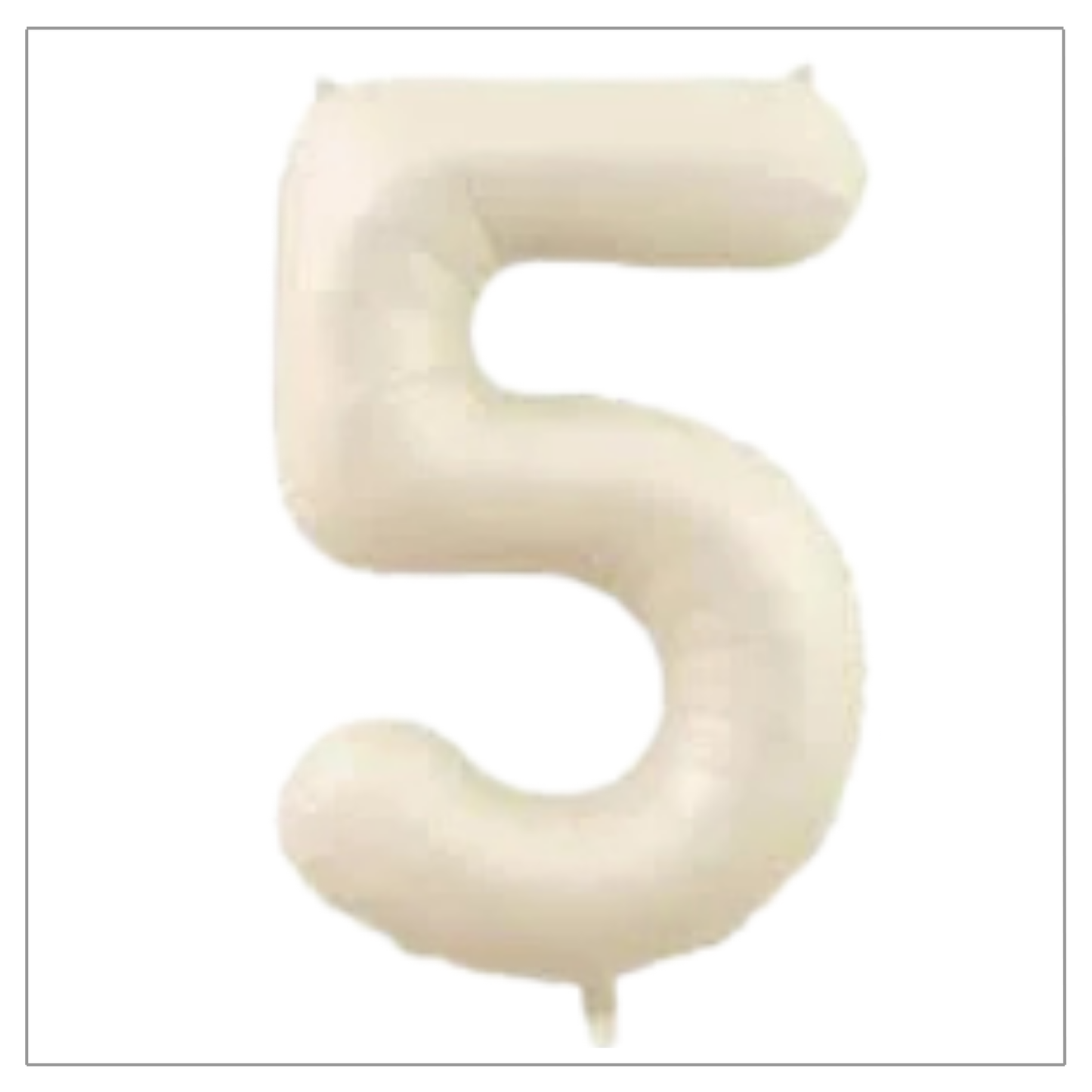 Latte Cream Number Balloons 34"