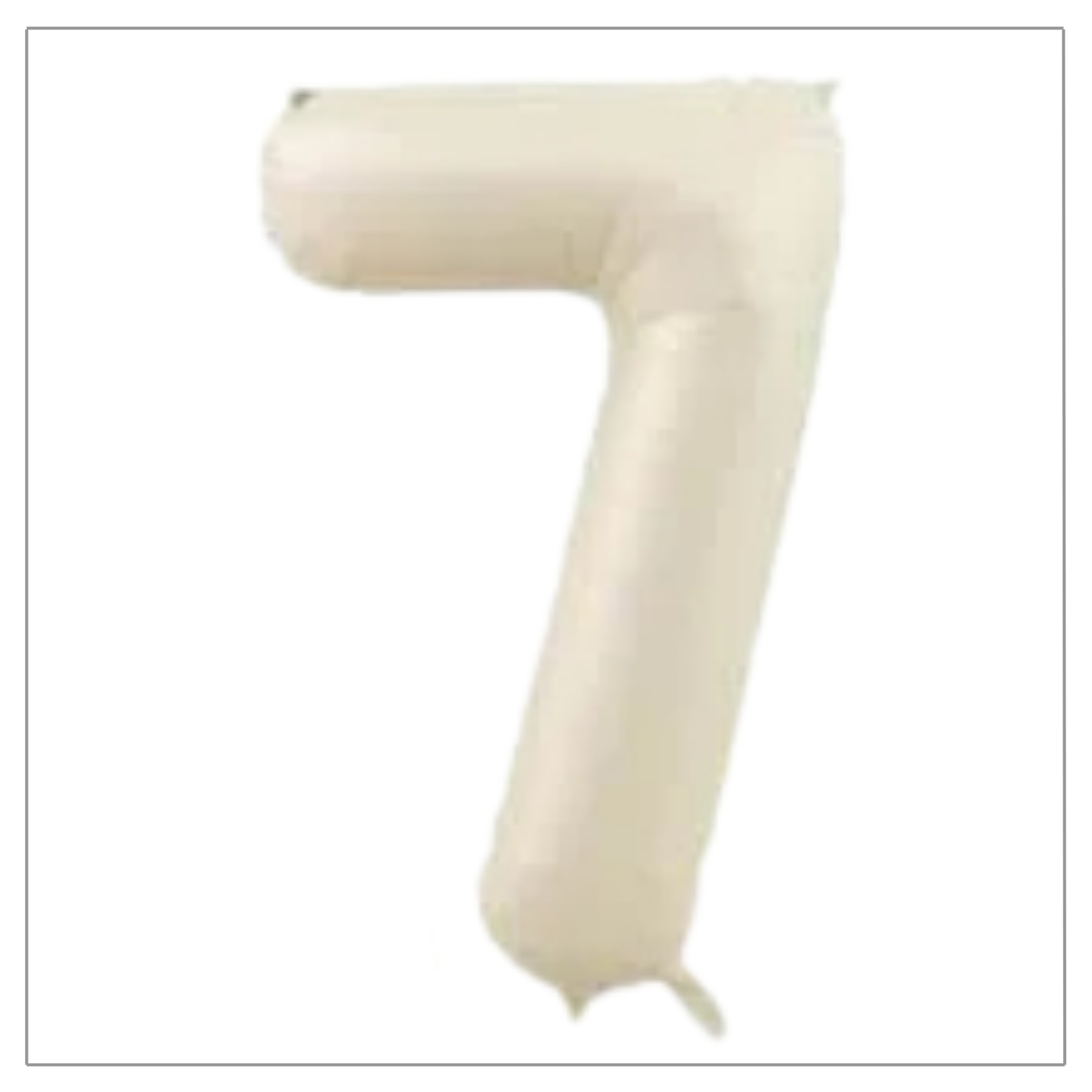 Latte Cream Number Balloons 34"