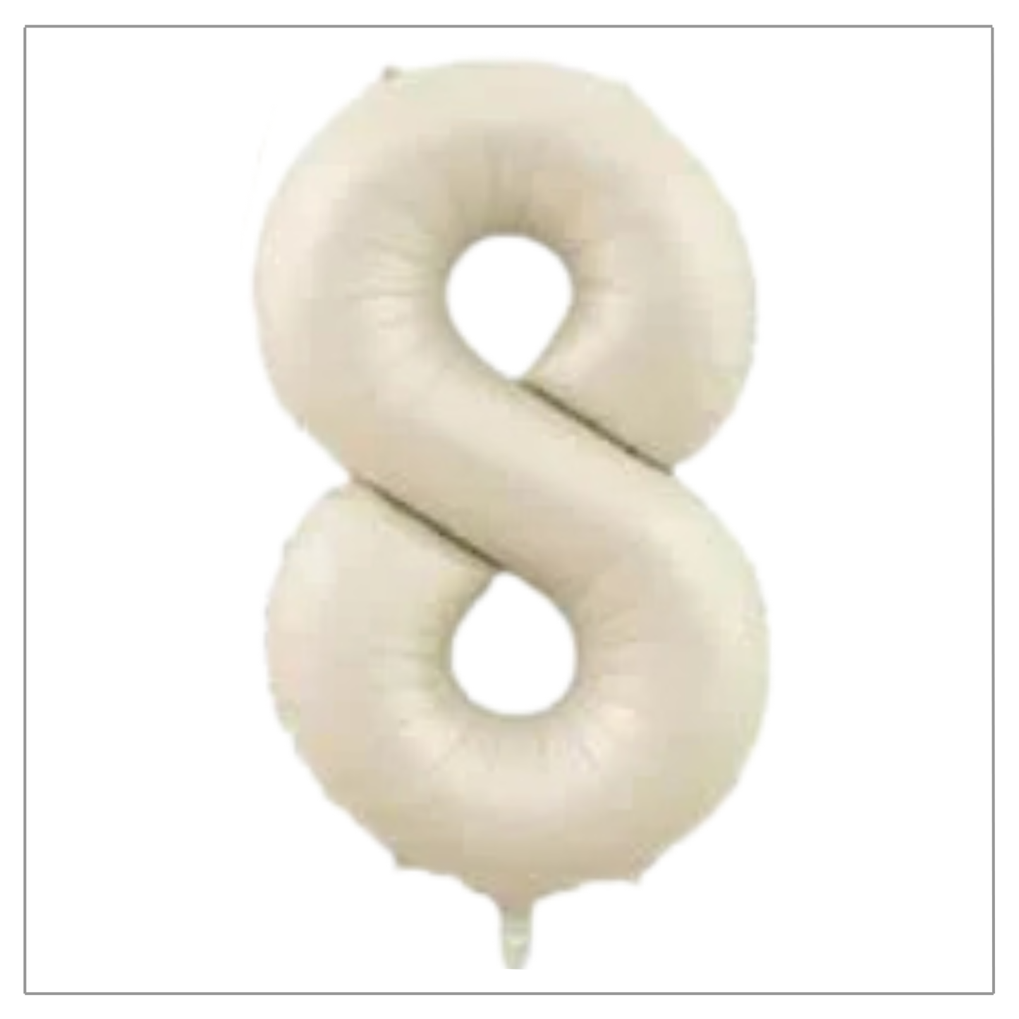 Latte Cream Number Balloons 34"