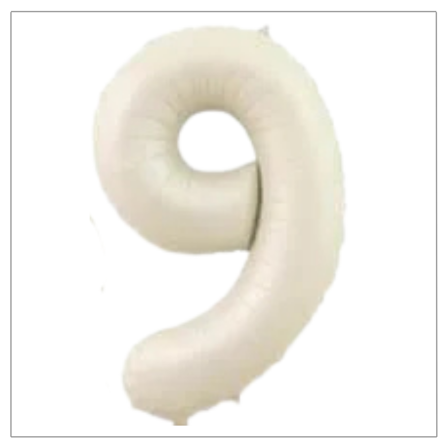 Latte Cream Number Balloons 34"