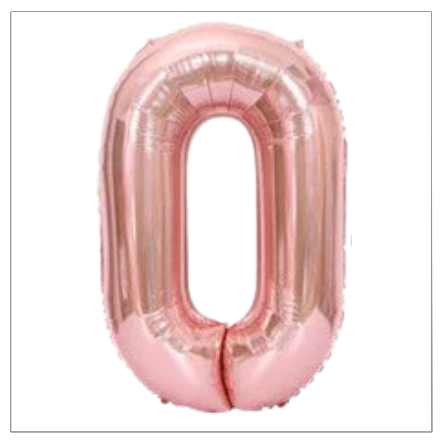 Rose Gold Number Balloons 34"