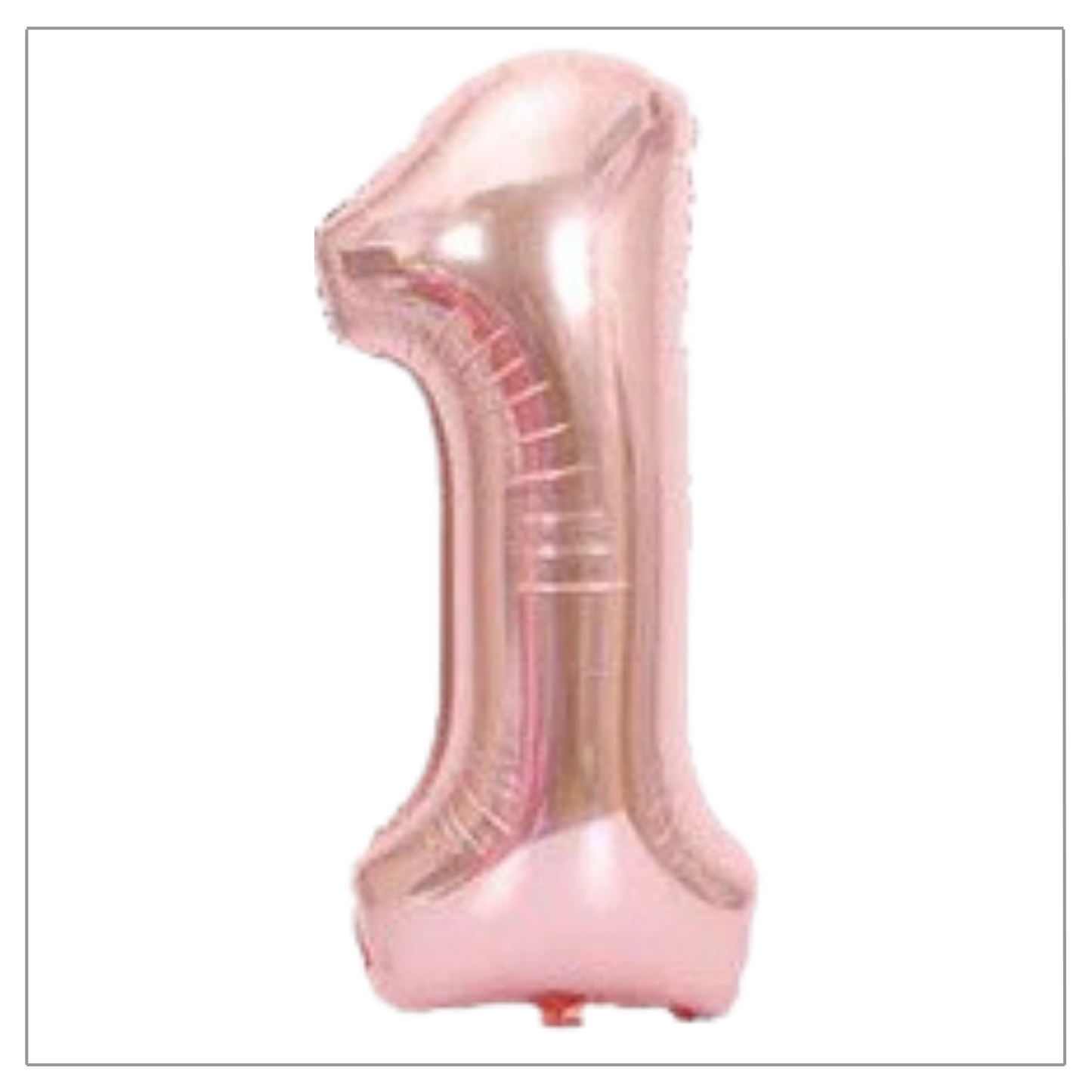 Rose Gold Number Balloons 34"