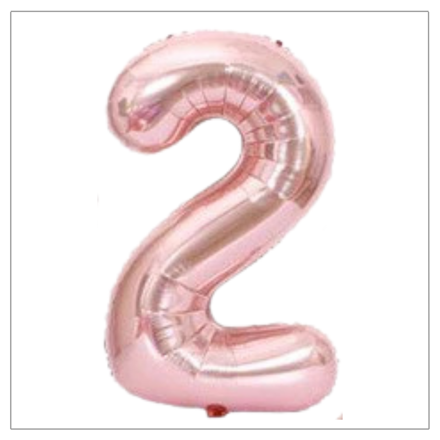 Rose Gold Number Balloons 34"