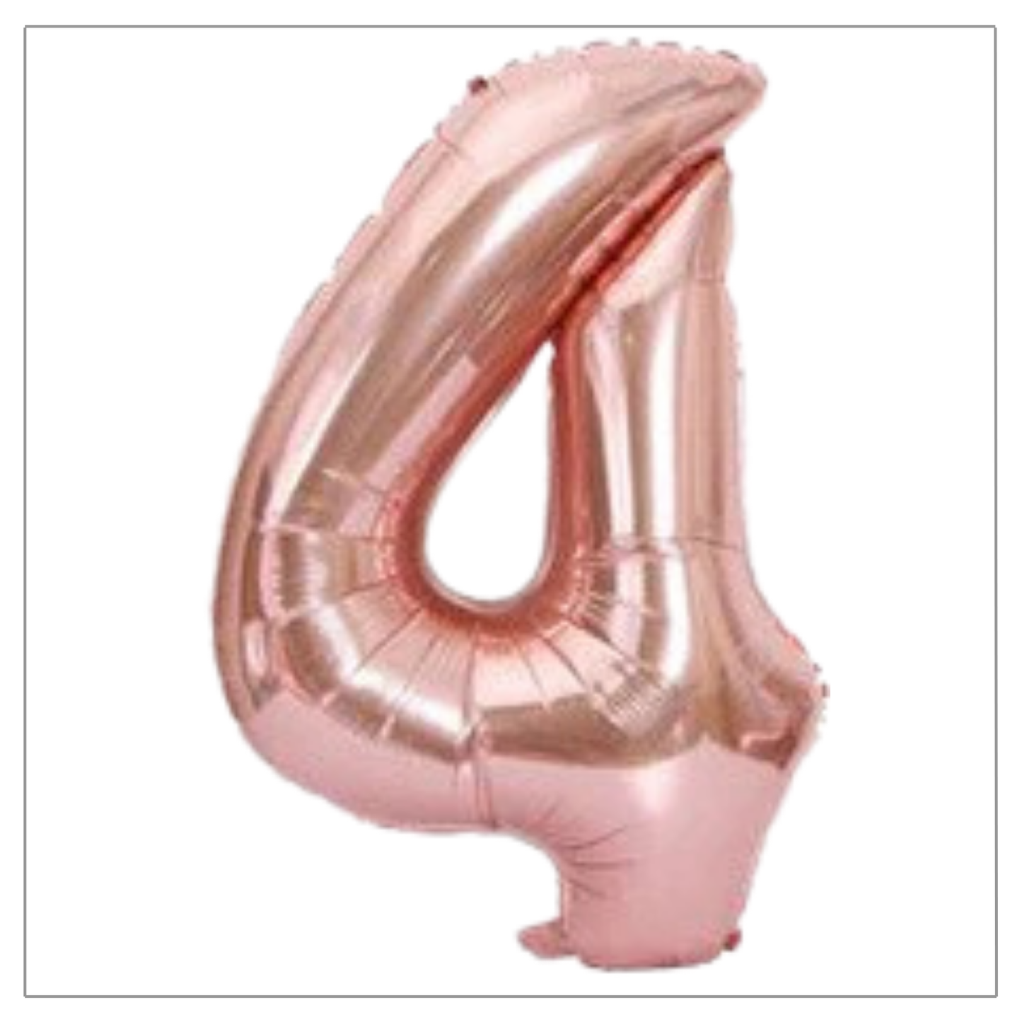 Rose Gold Number Balloons 34"
