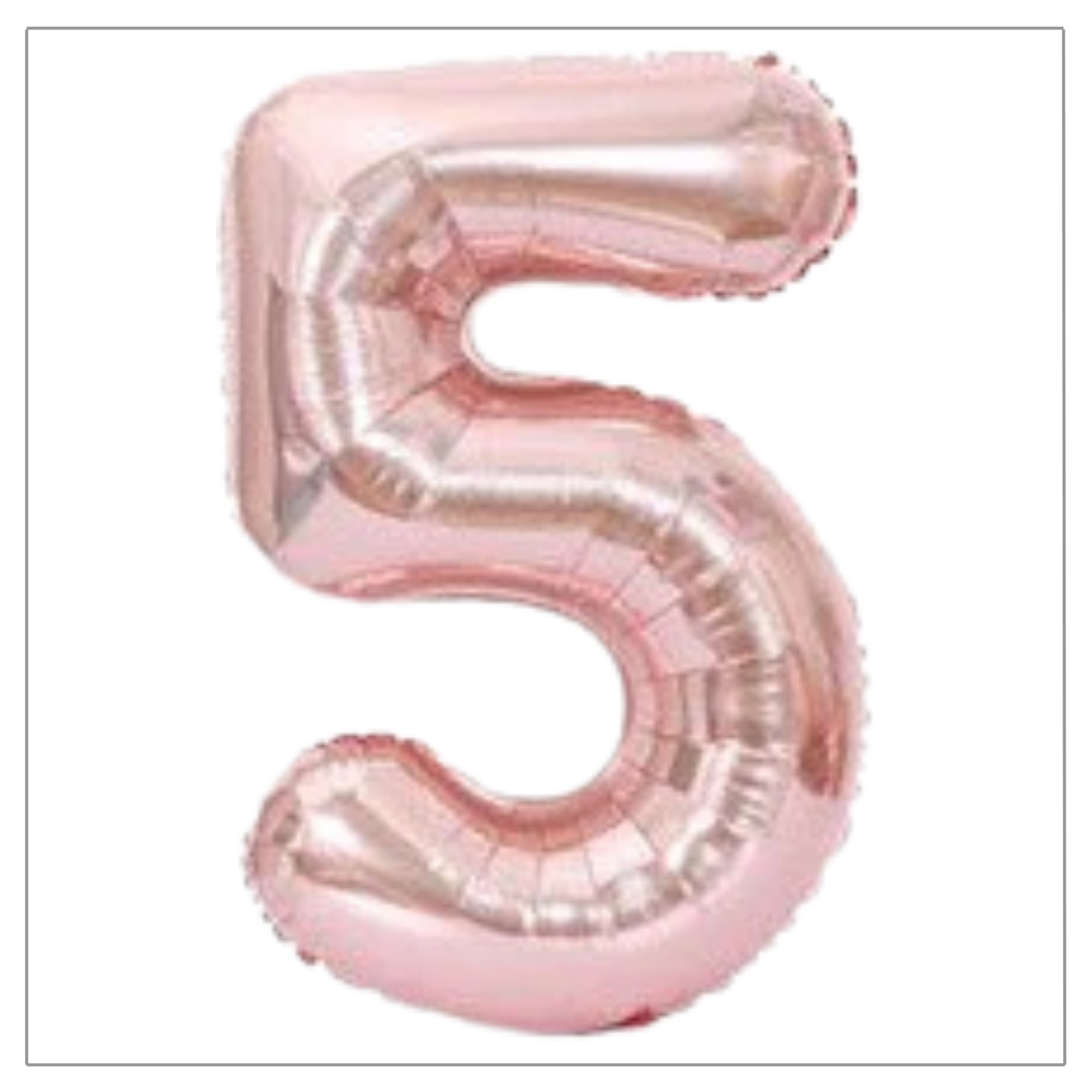 Rose Gold Number Balloons 34"
