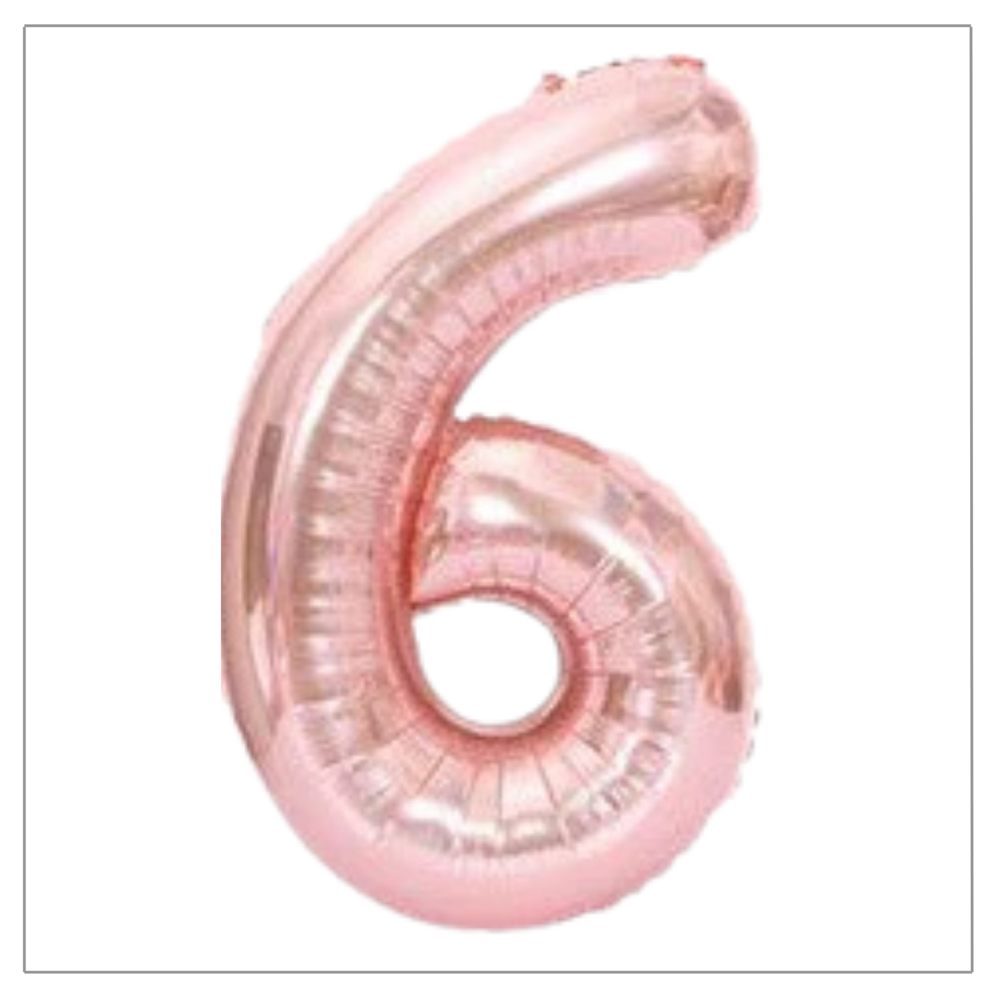 Rose Gold Number Balloons 34"