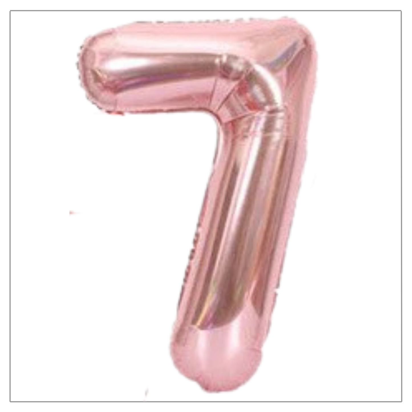 Rose Gold Number Balloons 34"