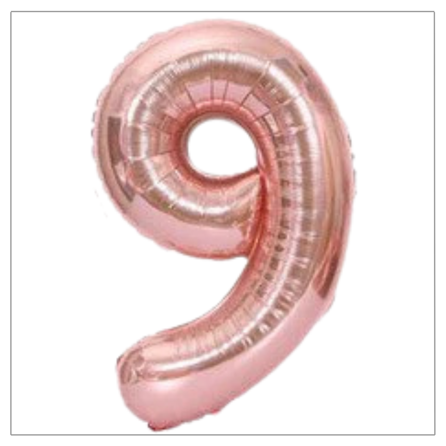 Rose Gold Number Balloons 34"