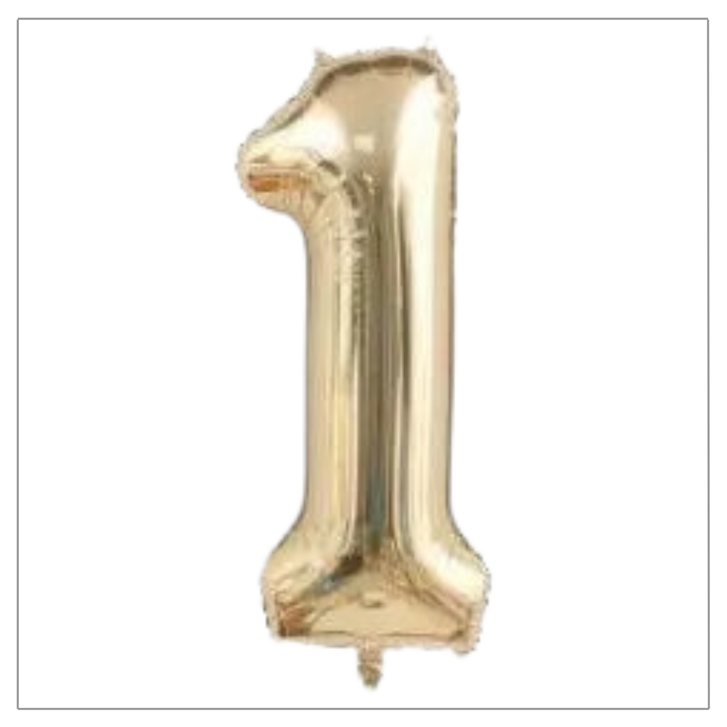 Champagne Gold Number Balloons 34"