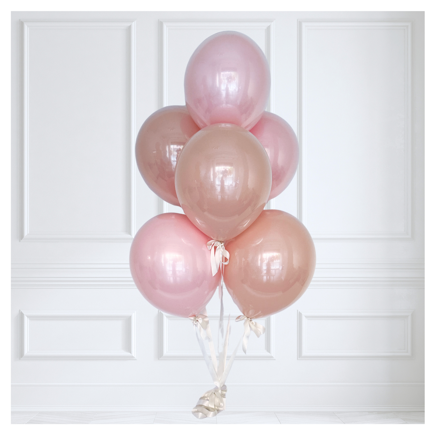 Signature Glass Balloon Bouquet - Poppi Peony