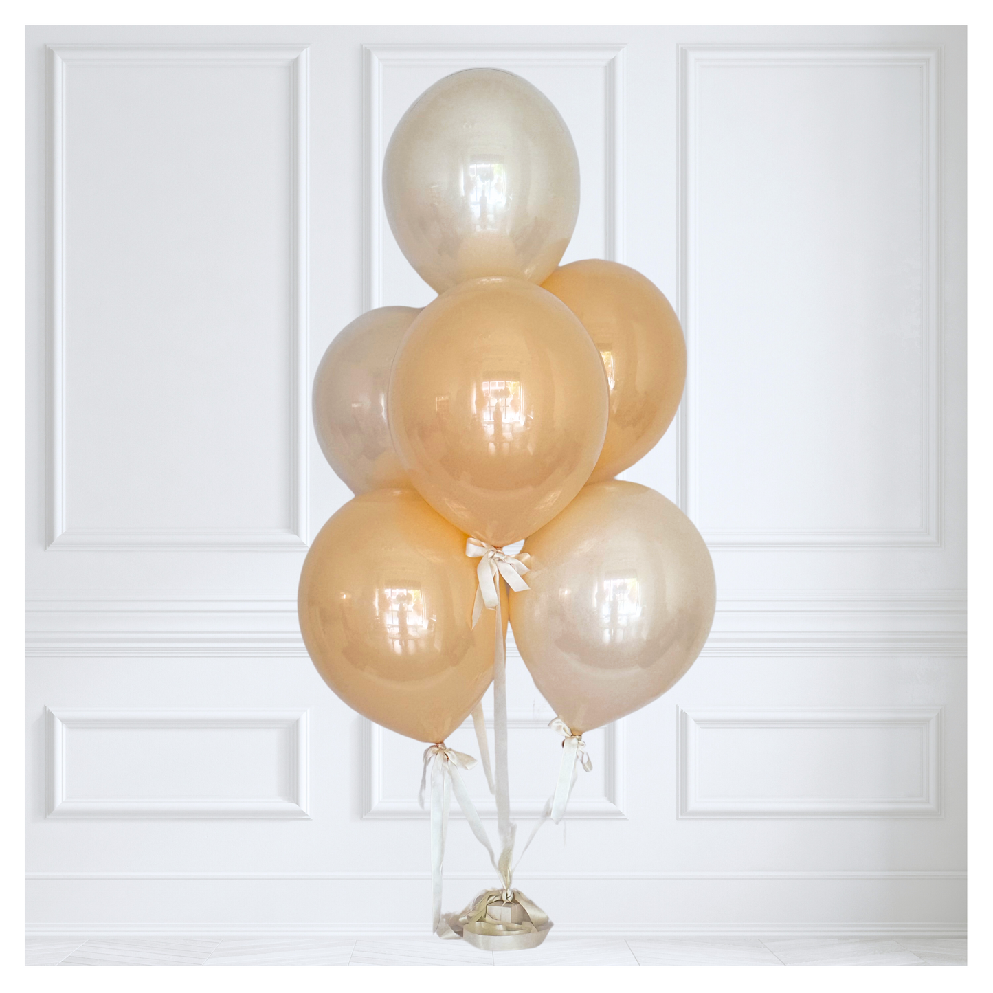 Signature Glass Balloon Bouquet - Honey Lace