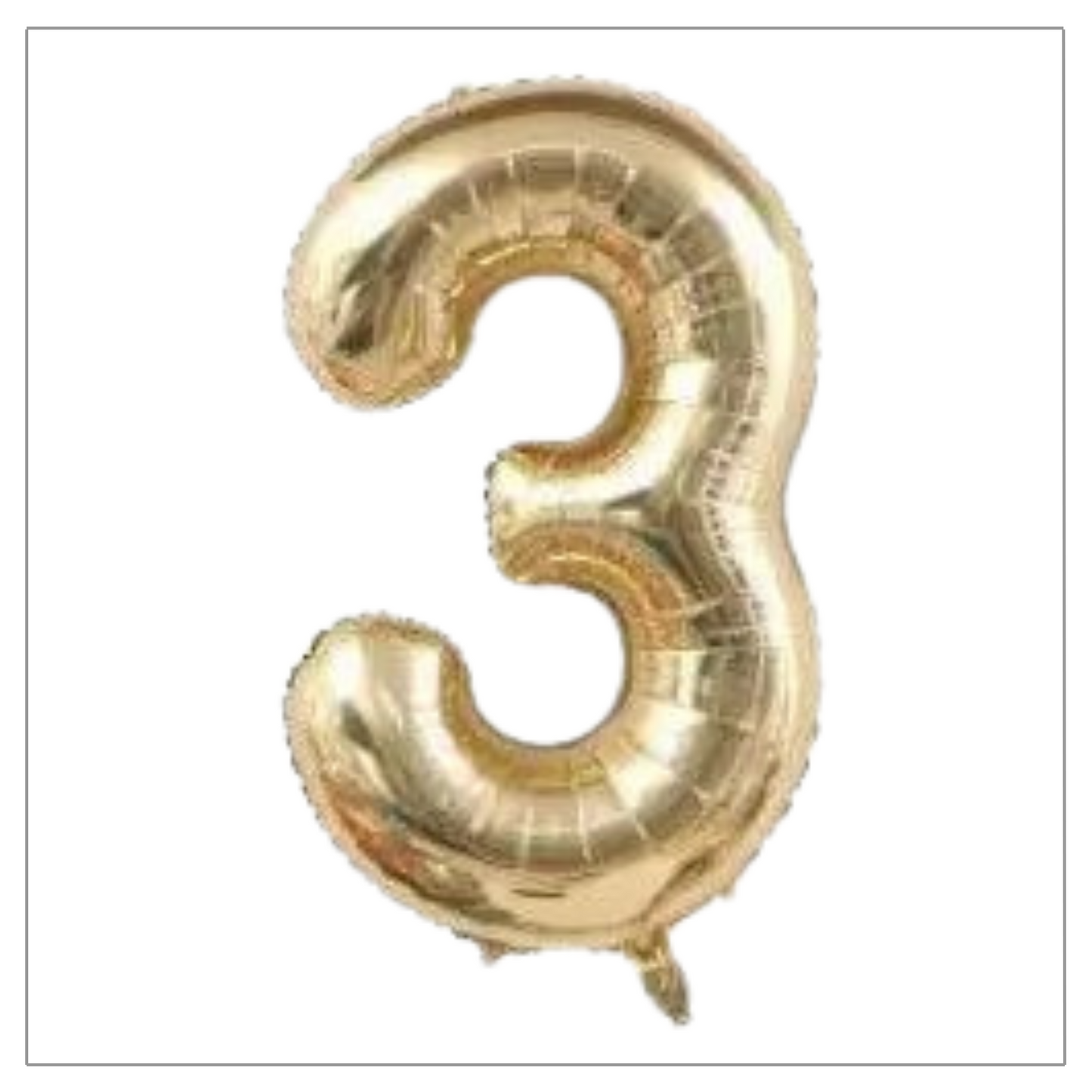 Champagne Gold Number Balloons 34"