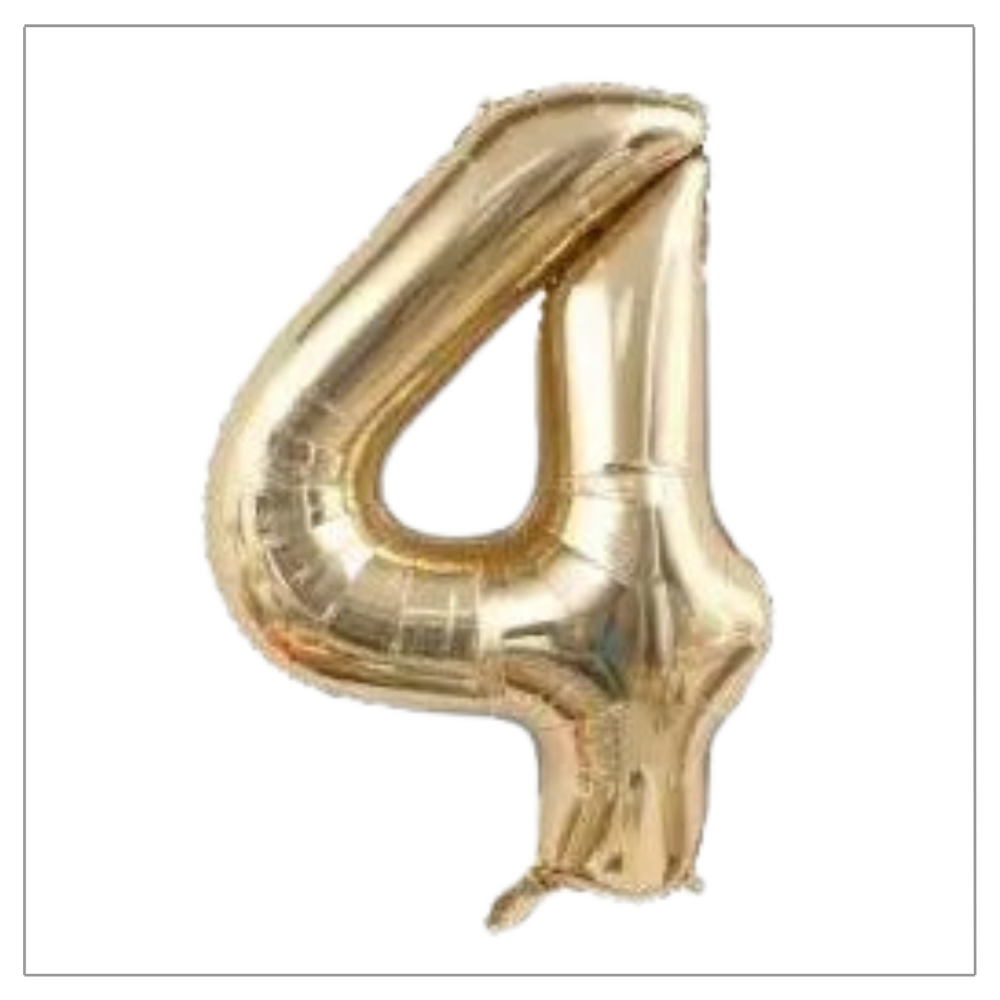 Champagne Gold Number Balloons 34"
