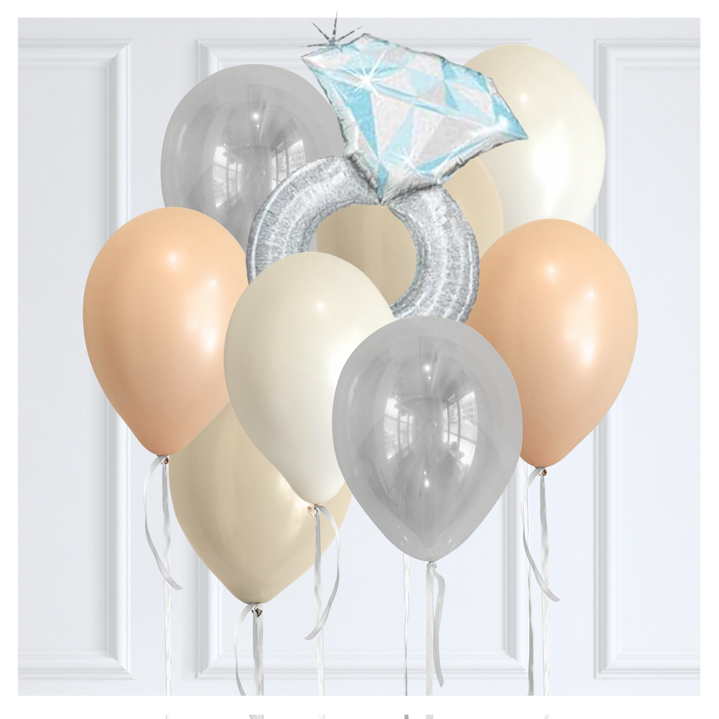 Classic Blushing Themed Balloon Bouquet