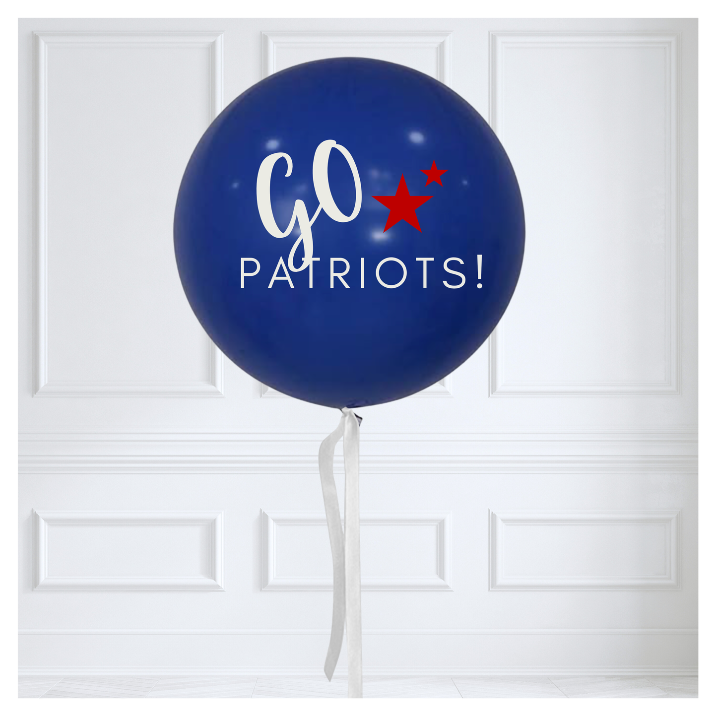 Game Day Vibes - Go Patriots Blue - 36" Jumbo Balloon