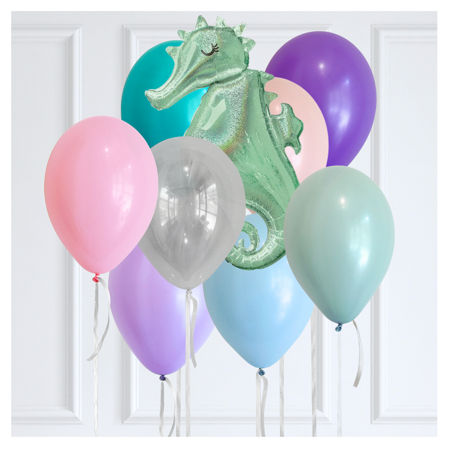 Classic Seahorse Themed Balloon Bouquet