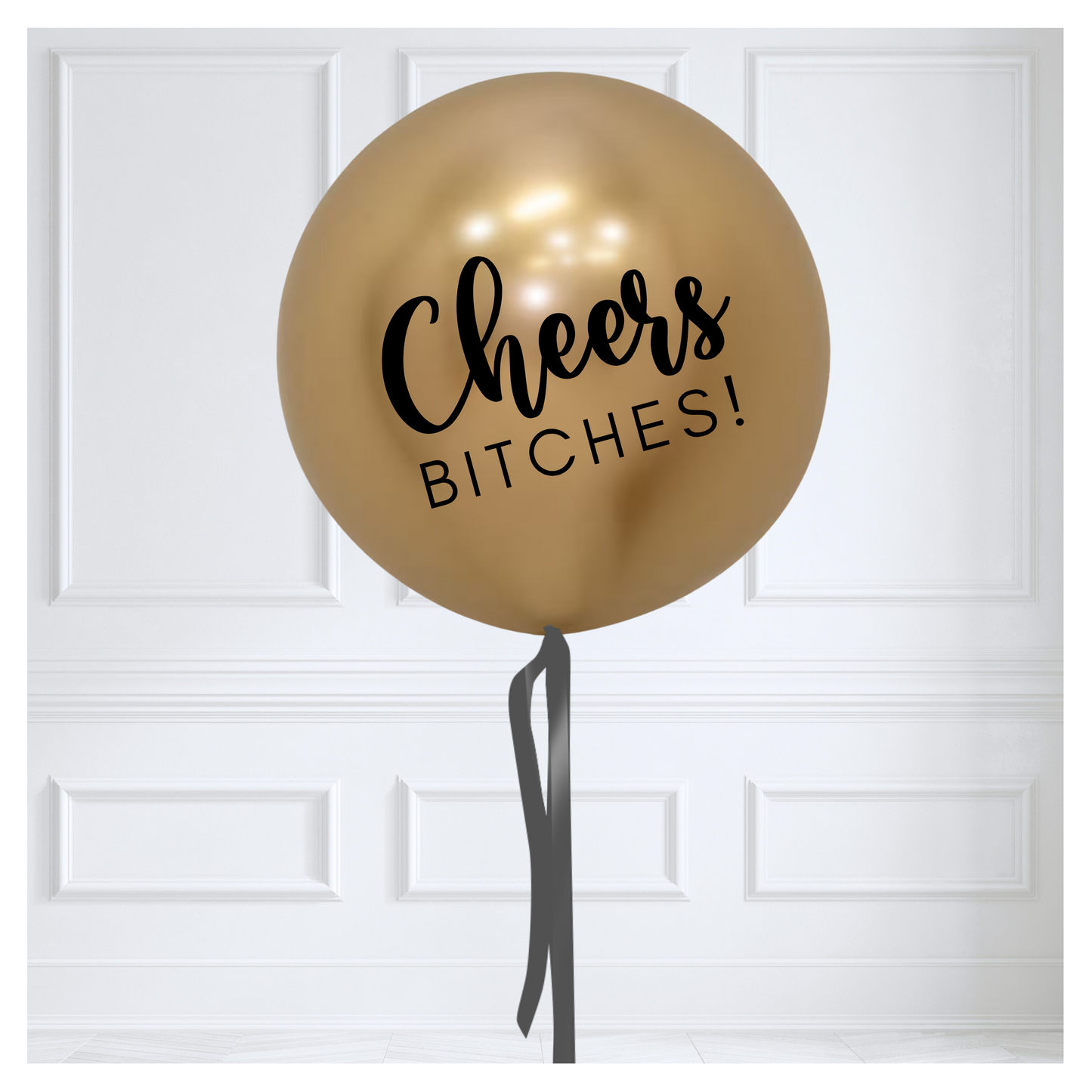 Jumbo 36" Balloon - Chrome Gold