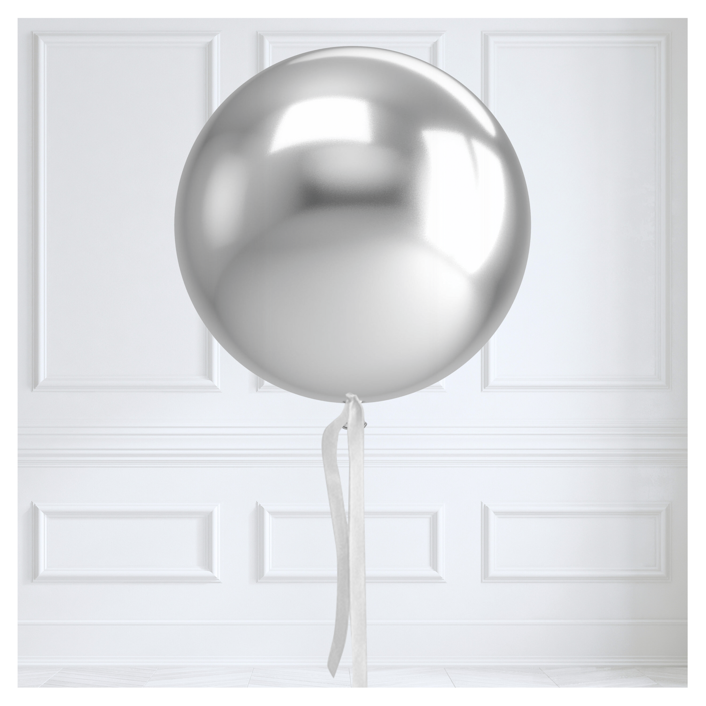 Jumbo 36" Balloon - Chrome Silver