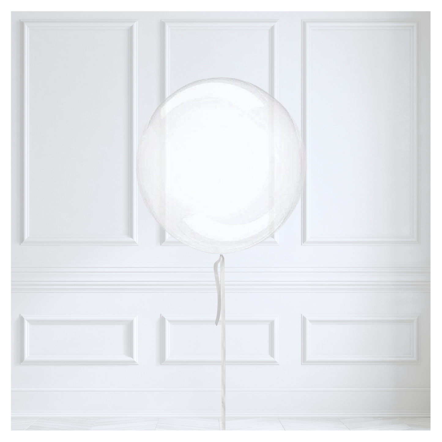 Round Orb balloon - Clear Crystal Clear