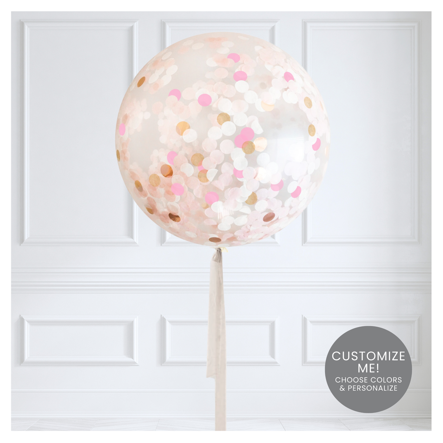 CUSTOM Jumbo 36" Confetti Balloon