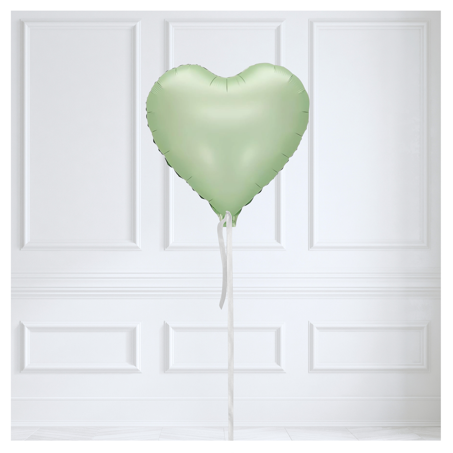 Foil Heart Balloon - Sage