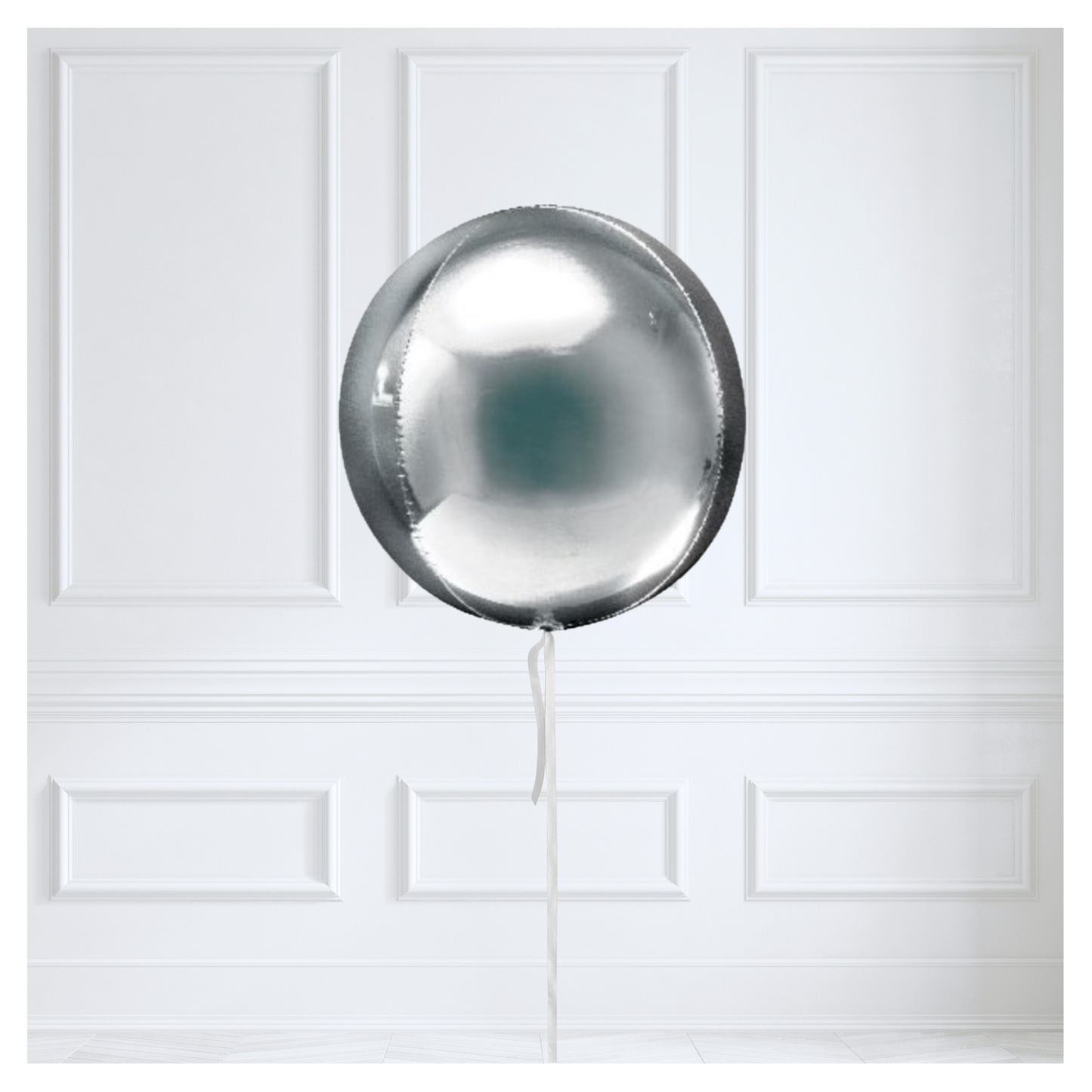 Round Orb Balloon - Silver