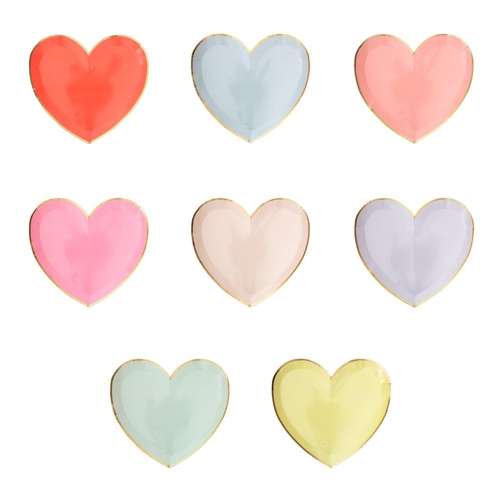 Party Palette Heart Plates (S)