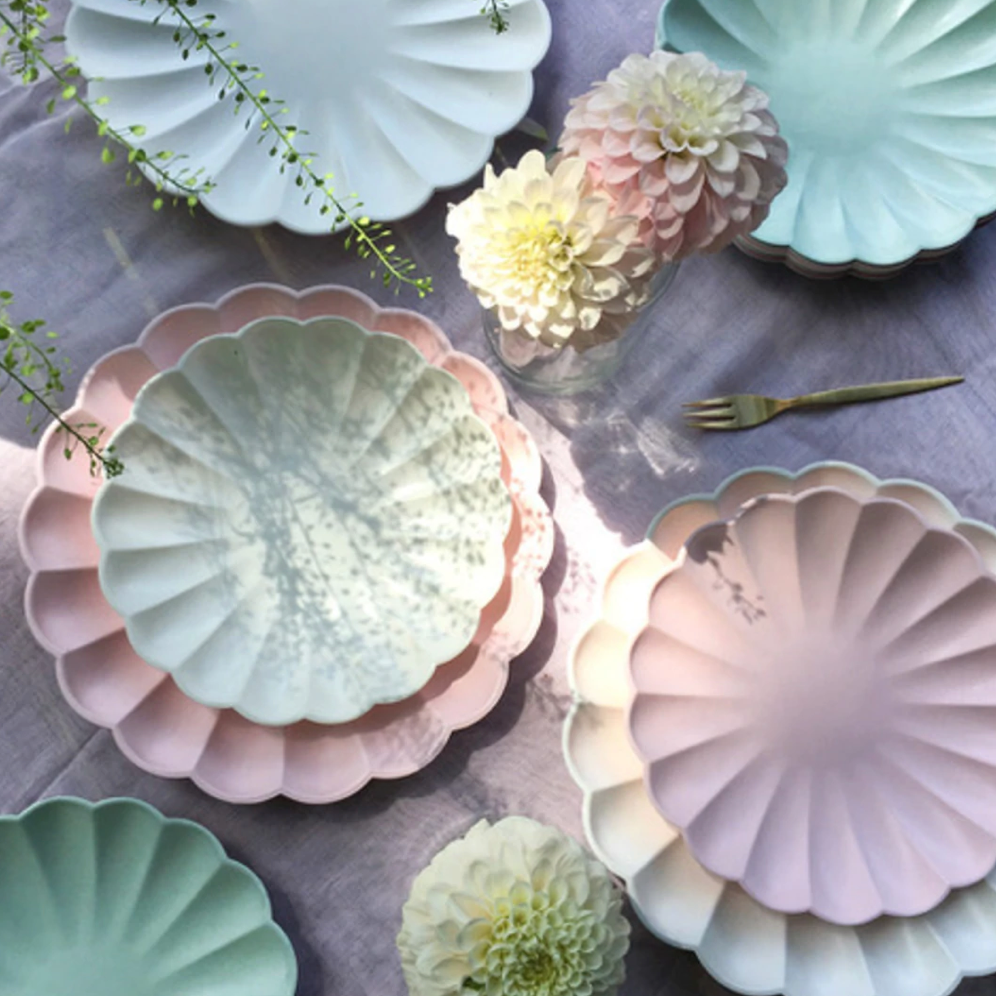 Pale Pink Simply Eco Large Plates