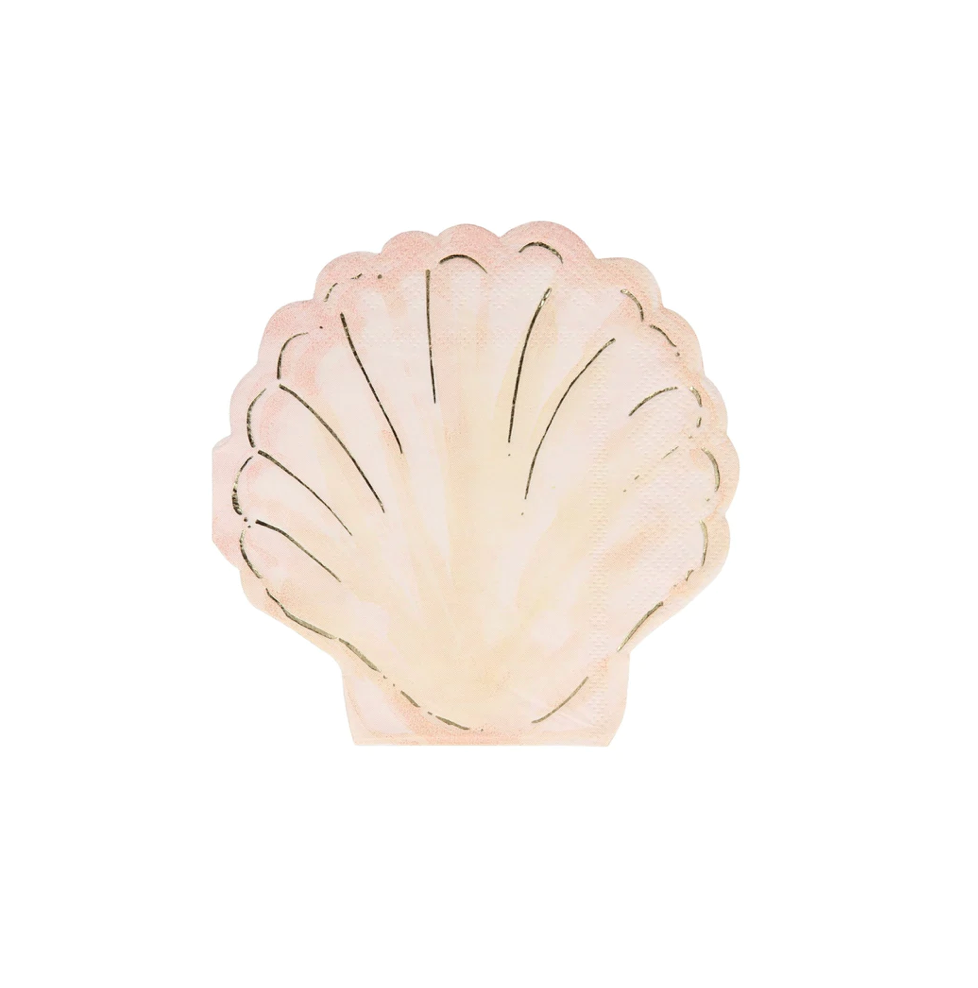 Watercolor Clam Napkins
