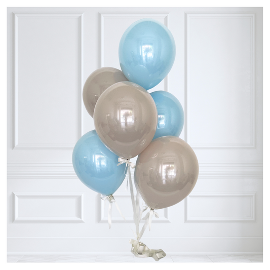 Signature Glass Balloon Bouquet - Blue Stone