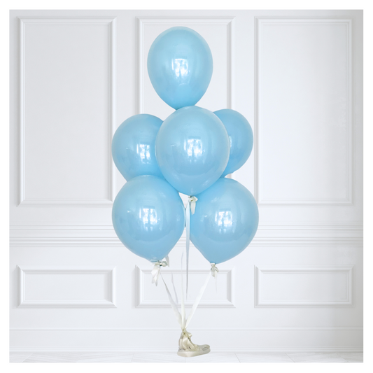 Signature Glass Balloon Bouquet - Baby Blues
