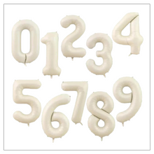 Load image into Gallery viewer, Latte Cream Number Balloons 34&quot;
