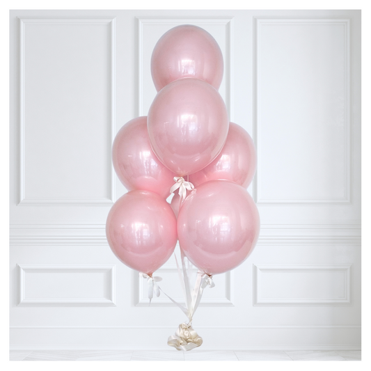 Signature Glass Balloon Bouquet - Pink Peony