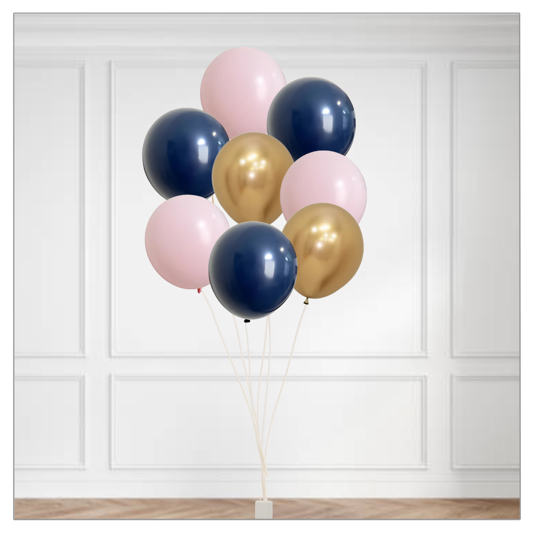 Navy & Blush Balloon Bouquet