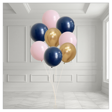 Load image into Gallery viewer, Navy &amp; Blush Balloon Bouquet
