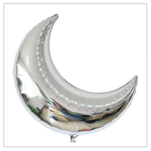 Load image into Gallery viewer, Silver Moon Foil Balloon

