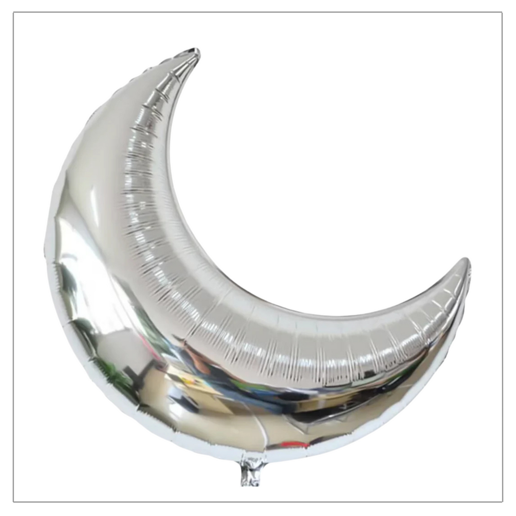 Silver Moon Foil Balloon