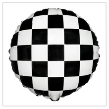 Load image into Gallery viewer, Checkered Round Foil Balloon

