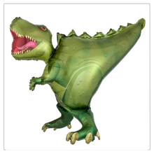 Load image into Gallery viewer, Green T-Rex Dino Foil Balloon
