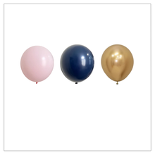 Load image into Gallery viewer, Navy &amp; Blush Balloon Bouquet
