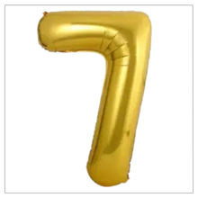 Load image into Gallery viewer, Gold Number Balloons 34&quot;
