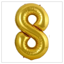 Load image into Gallery viewer, Gold Number Balloons 34&quot;
