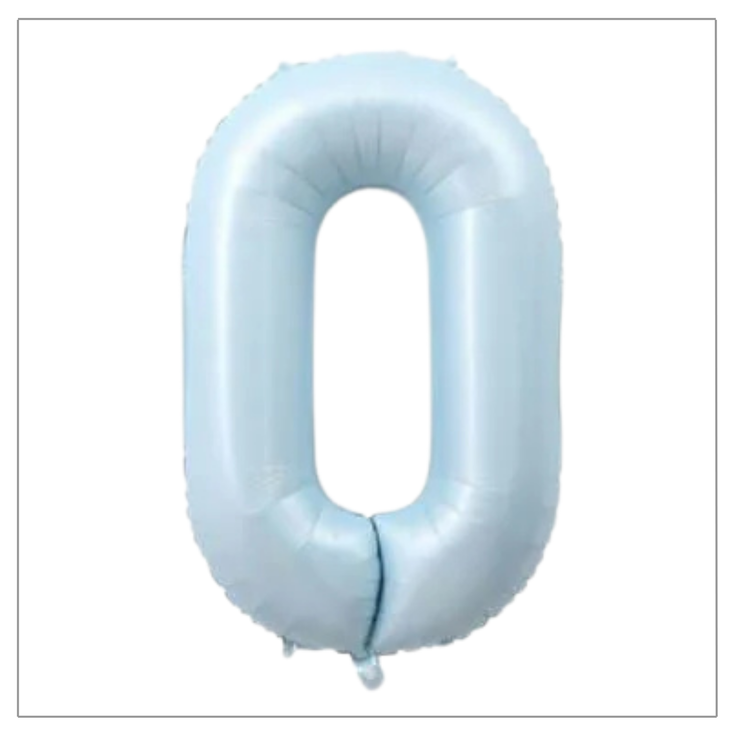 Light Blue Number Balloons 34"