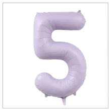 Load image into Gallery viewer, Lilac Number Balloons 34&quot;
