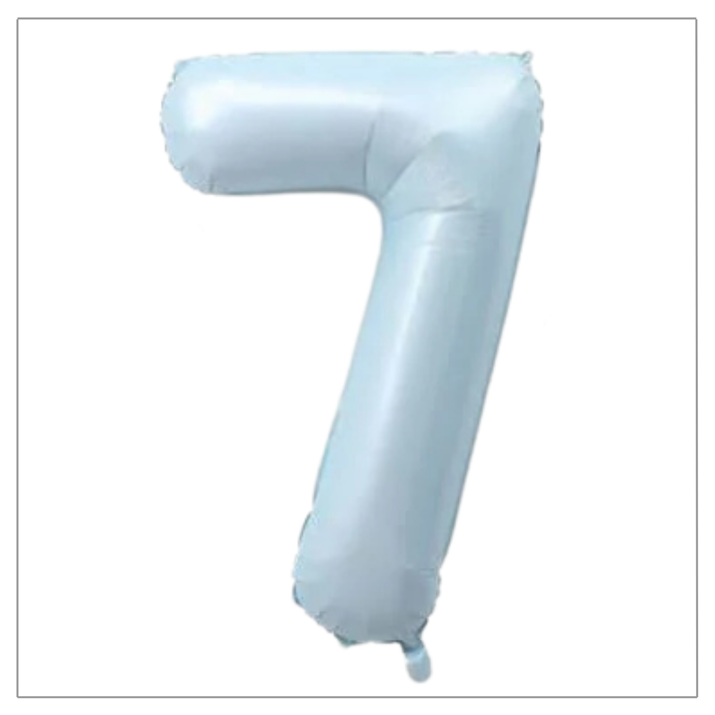 Light Blue Number Balloons 34"
