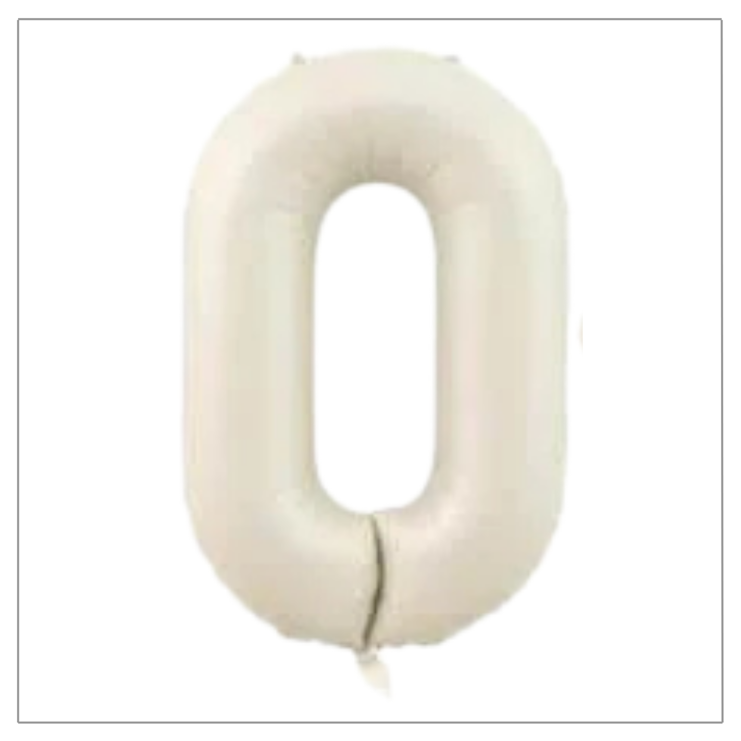 Latte Cream Number Balloons 34"