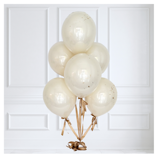 Signature Glass Balloon Bouquet - Champagne Lace